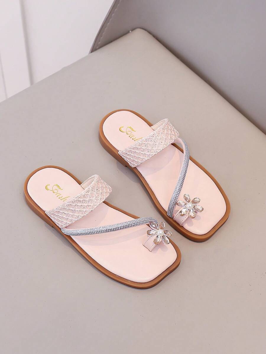 New Summer Children Casual Flat Sandals For Daily Wear - Baby Pink - View 1