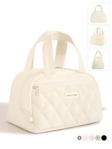 1pc Insulated Lunch Bag, Slanted Design, Minimalist Style, Suitable For Students And Office Workers; Cute Large Capacity, Suitable For Picnics; Large Capacity Reusable Lunch Tote Bag, Waterproof Portable Design - Multicolor - View 17
