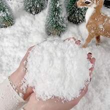 20/50/100g-Fake Snow Decoration - Artificial Snow For Christmas Decoration,Christmas Decoration Simulation Snowflake Dry Snow Powder Artificial Snow Photo Props Artificial Snowflake, Fake Snow Crafts - White - View 4