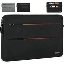 Funda Laptop 15 - 15.6 Pulgadas Impermeable Funda para Laptop Duradero Estuche para Laptop Adecuado para Pro/ Laptop, Negro L - black + 15-15.6 Pulgadas - Ver 2
