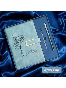 Personalized PU Leather Notebook - Customized Travel/Teacher/Church Notebook, Faux Leather Hard Cover Journal, Graduation/Mother's Day/Father's Day/Teacher's Day/Anniversary Gift, School Supplies, Back To School, Valentine's Day Gift - Multicolor - View 6