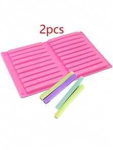 1个/2个/3个装 新款20腔100%不粘硅胶模具 - DIY松饼、手工皂模具，带托盘，易于脱模且用途广泛 - 彩色 - 查看 13