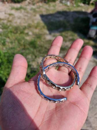 1pc Women's Fashionable Full Rhinestone Bracelet, Elegant And High-End, Suitable For Daily Wear And Gatherings