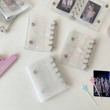 M5 Original Double-Ring Transparent PVC Mini Photo Album, Suitable For Idol Photos, Postcards, Trading Cards, Photos, Campus Cards, Access Cards, Made Of Excellent PP Material - Multicolor - View 9