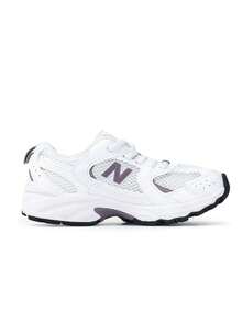 New Balance 530 女士休闲运动鞋 透气缓震 轻便百搭 通勤日常穿着 白色 深冰酒红 GR530SR - 白色/紫色 - 查看 3