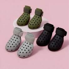 Zapatos para perros de pavimento caliente - Botas para perros, protectores de patas adecuados para perros pequeños, medianos y grandes, fáciles de poner y quitar, antideslizantes, impermeables, fáciles de limpiar, botines para playa y nieve - Multicolor - Ver 1