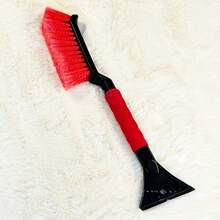 2-In-1 Heavy Duty Car Snow Brush & Ice Scraper - Dual Function Winter Snow Removal Tool With Handle, Non-Slip Grip, Durable Plastic/Black Brushless Design, Suitable For Trucks, SUVs, RVs, Motorcycles (Portable Ice Scraper Accessory), Barbecue Cleaning Brush, Barbecue Brush For Grill Cleaning, Car Snow Brush, Car Deicing Tool, Car Deicing Scraper, Barbecue Scraper Brush, Grill Cleaning Brush, Barbecue Brush Grill Cleaning, Winter Car Deicing Tool, Barbecue Cleaning Tools