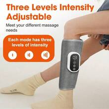 Hailicare 圣诞礼物，无线360°气压小腿按摩器，电加热气压腿部按摩器，3种模式3档加热设置，放松足部和小腿肌肉，促进血液循环 - 灰色 - 查看 6