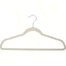 1个优质天鹅绒衣架，防滑植绒毛衣架，结实耐用的服装衣架，重型外套和西装衣架，理想的衣橱配件 - 彩色 - 查看 7