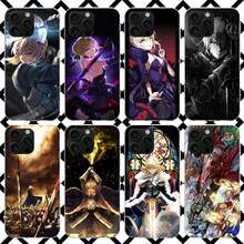 Fate Zero Stay Night Saber Phone Case Compatible With  17 Air 16 16E 15 14 Plus 13 Mini 12 11 Pro Max 7 8 + SE 2020 Soft Case Fundas, Case Compatible With  17 Pro Max Case,  17 Pro Case,  17 Case,  16 Pro Max Case - HA109-10 - View 1