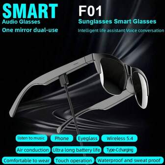 [New Wireless Smart Glasses] HORUHO 2025 New Wireless Smart Glasses Headphones | Multifunctional, Phone Calls, Music Listening, Gift Giving