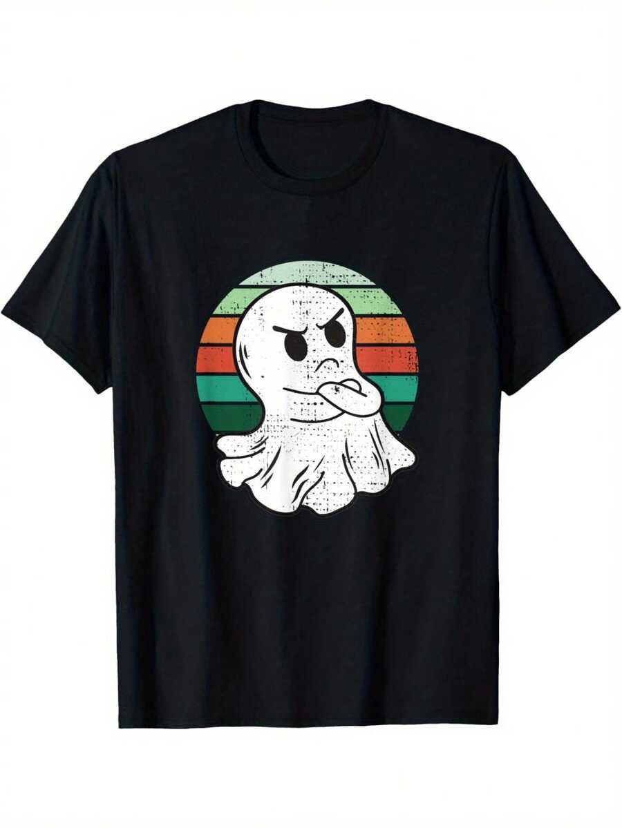 Spooky Halloween T-Shirt - Black - View 1