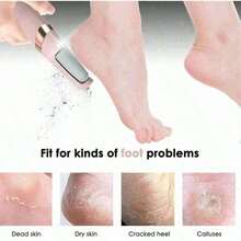 1 Foot Dead Skin Remover, Foot, Electronic Foot File, Electronic Foot File, Household Exfoliating, Rechargeable Foot Callus Remover Foot File, Professional Foot Care Kit Dead Skin Remover Foot Massager, - 彩色 - 查看 8