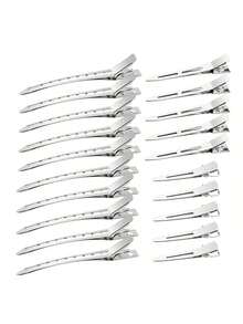 30/24/5Pcs Metal Alligator Hair Clips For Women Styling Sectioning, Hair Pins For Long Hair, Alligator Curl Loc Clips For Thick Hair Roller, Salon, Bows DIY Claw Clips Hair Claws Hair Barrettes, Hair Slide - Multicolor - View 6