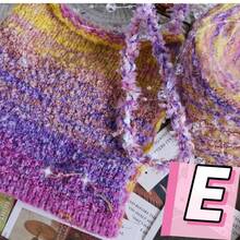 50 جرام/لفة من خيوط الغزل الناعمة لسلسلة الحديقة، خليط ملون من البوليستر، مناسب للحياكة والكروشيه لصنع سترات وجواكت وقبعات وقفازات وأوشحة دافئة وأنيقة - متعدد الألوان - مشاهدة 14