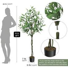 Albero artificiale - Verde 5 piedi/152 cm - Visualizzare 7