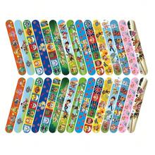 1set Paw Patrol Slap Bracelets Party Favors Birthday Party Gifts Baby Shower Decorations Snap Band For Kids Girls Boys.New Year's Gift, Valentine's Day Gift, Easter Gift [Random Style] - Multicolor - View 3