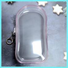 1个19厘米透明拉链收纳袋，娃娃收纳袋，PVC材质，带钥匙扣[仅袋子，钥匙扣款式随机] - 彩色 - 查看 9