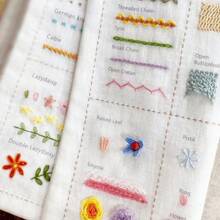 1 Set Sewing Book Set (Suitable For Beginners), Embroidery Stitch Tools Kit (Includes Pattern Tutorials), DIY Hand Cross-Stitch Sewing Tools Kit - Multicolor - View 10