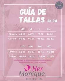 Set de 2 piezas de Braga Completa Control Abdomen en Nylon Ropa Interior Mujer Her Monique 204 - Bco / Ngo - Ver 5