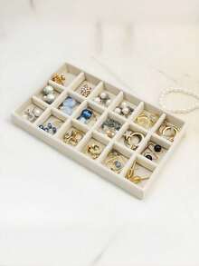 1pc 5-Tier Acrylic Jewelry Box, Transparent 54-Slot Multi-Layer Jewelry Storage Box, Stackable Drawers Style Organizer, Large Capacity Desktop Drawer Type Storage Box - Multicolor - View 14