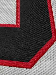 Men's Embroidered Ice Hockey Jersey, Christmas 00 White Casual V-Neck Long Sleeve T-Shirt, Party & Sports Wear