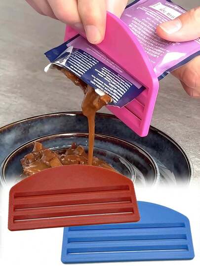 Food Sauce Bag Squeezer, Sauce Packet Squeezer, A Portable Tool For Home And Kitchen, An Efficient Gadget For Squeezing Jam, Sauce Bag Extruder And Condiment Extractor Tool For Kitchens, Portable Multi-Functional Food Squeezer, Easy To Operate, Easy To Clean, Avoids Waste