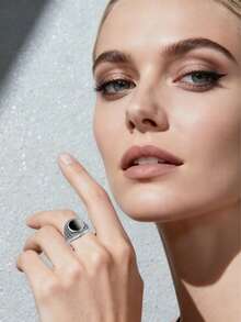 خاتم فضي مطرز بنقوش هندسية وزهرية بطراز قديم مشوه، مناسب للأزواج والاستخدام اليومي والمناسبات، إكسسوار بطراز رجعي، هدية للأصدقاء والعائلة