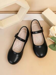 2025新款时尚女童平底休闲百搭鞋，适合搭配连衣裙，日常穿着，夏秋季皆宜 - 黑色 - 查看 12