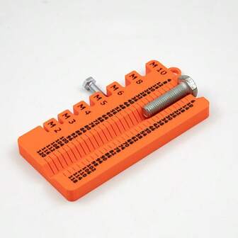 Wire Gauge Screw Measuring Tool, Thickness Gauge, Standard Double-Sided Ruler, Portable Lightweight Multi-Functional Dimension Gauge, Suitable For DIY And Electrical Repair Projects, Bolt Dimension Gauge, Handheld Precision Caliper, Auxiliary Tool