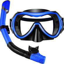 2-In-1 Snorkeling Set: Dry Snorkel Mask & Breathing Tube, Diving Equipment - Multicolor - View 1