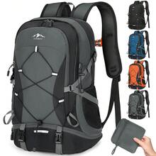 Hiking Backpack, Camping Backpack With Shoe Compartment And Waterproof Pocket, Lightweight Travel Daypack, Unisex, Hiking, Outdoor Sports, Climbing, Camping, Travel - Multicolor - View 4