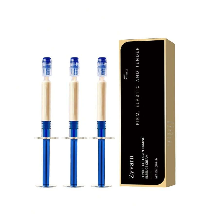 3pcs Polypeptide Collagen Elastic Essence Cream, Micro-Molecular Collagen Anti-Wrinkle Lotion Sink, Moistening Firming Up For Face - mặc định - Xem 1