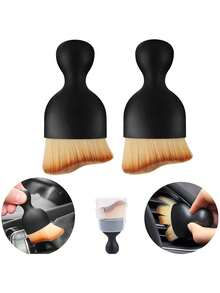 Versatile Car Detailing Brush - Soft, Non-Slip Grip For Interior Cleaning, Air Vents & More - Durable Dust Removal Tool, For Return School