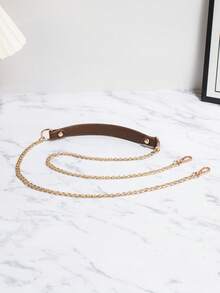 女士金属链肩带，可调节斜挎包配件