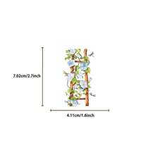 50pcs Flower Ladder Transparent Stickers Cute Transparent Water Cup Sealing Label PET Stickers Decoration Supplies - 1 Set - View 2
