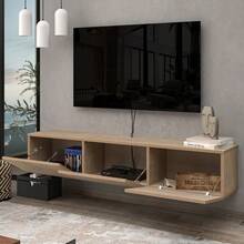 Atelier Mobili TV Stands For Living Room, TV Stand Up To 75 Inch TV, Floating TV Stand Wall Mounted, Floating Entertainment Center, Floating Shelf For Under TV, Oak Entertainment Center - Oak - 查看 3