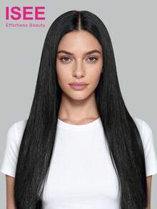 ISEE Hair Straight Wear Go Glueless Wigs 9*6 HD+SKin Pre-Bleached Knots Lace Wig 10-16 Bob 18-22 Regular Inch 180% Density Natural Color Pre-Plucked & Pre-Cut Lace Stylish Wig Unprocessed Human Virgin Hair Natural Looking Versatile Style 100% Human Hair Wig Charm Elegant Casual Fashion School Supplies Hair Stuff Gifts For Women Accessories - SNatural - View 1
