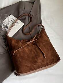 Women Tote Bags - 棕色 - 查看 5