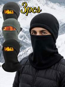 3件装/1件装骑行保暖面罩，多功能颈部防护罩防风滑雪帽，运动保暖头套，适合男士，适合日常出行、骑行、登山、郊游，节日礼物，父亲节礼物
