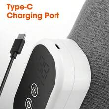 Hailicare 圣诞礼物，无线360°气压小腿按摩器，电加热气压腿部按摩器，3种模式3档加热设置，放松足部和小腿肌肉，促进血液循环 - 灰色 - 查看 9