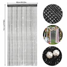 Beaded Door Curtain - Rhinestone Room Divider Curtain For Interior Decoration 1x2m
