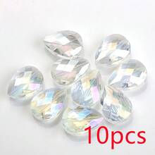 10颗/包 13*18mm 长方形麻将玻璃珠,DIY珠宝配件,带孔珠,可用于制作阳光捕手、项链、耳环、吊坠、手机钥匙链和汽车钥匙链 - 13*18mm長方形(10pcs) - 查看 49