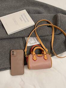 Mini Handbag Pillow Shape Messenger Bag Kids Cross-Body Purse, Small Lipstick Pouch