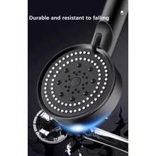 59.06 英寸柔性软管 + 高压淋浴喷头，5 种瀑布式出水模式组合，5 种喷淋模式 - 安装简便，现代设计，提升淋浴体验