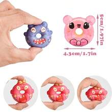 15PCS Mini Donut Squishy Toys, Cute Donut, Soft Kawaii Squishy Animal Toys Bulk Donut Squeeze Stress Mini Anxiety Sensory Fidget Relief Balls For Back To Classroom Prizes Gift Bag Birthday Party Favors,Valentine's Day Kids Toys,Toys For Girl,Valentines Gifts,Kids Toys, - Assorted Varieties - 彩色 - 查看 2