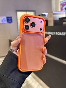 1pc Minimalist Official Natural Color Starry Sky Orange Acrylic Transparent Stylish Phone Case Suitable For IPhone 17/17 Air/17 Pro/17 Pro Max/16 Pro Max/16/16 Pro/16 Plus/15/15 Pro Max/15 Pro/11/12/13/14 Pro Max/11 Pro/11 Pro Max/12 Pro/12 Pro Max/13 Pro/13 Pro Max/14 Pro/14 Pro Max