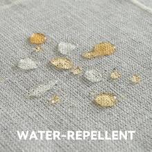 1pc Faux Linen Round Tablecloth, Dust-Proof & Wrinkle-Resistant Table Cover, Washable Tablecloth Suitable For Indoor & Outdoor, Farmhouse Decor, Picnic, Table Decoration, Khaki - Grey - View 5