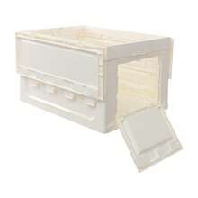 SENDERPICK 65L Folding Storage Container Storage Bins Box For Picnic Foldable Camping Storage Container - Beige White - View 8
