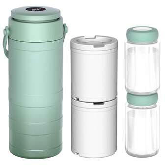 Caja enfriadora portátil para leche materna, apta para uso al aire libre, enfriamiento de 360°, mantiene fresca hasta 24 horas, capacidad grande de 22 onzas, incluye 2 botellas de almacenamiento de leche materna